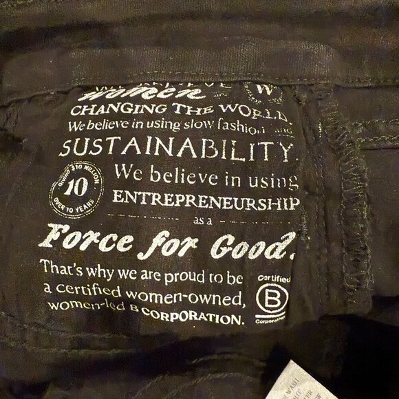 Frank And Eileen Sligo Jeans Women’s Size 27 Black 1991 Wash Raw Hem - Picture 7 of 8